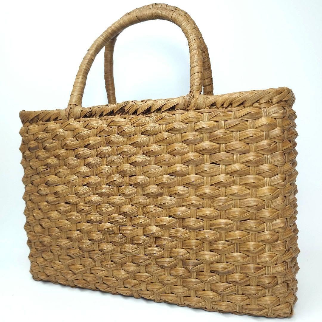 希少　最高級 国産 山葡萄 やまぶどう 立体菱形模様編み かごバッグ 最高級 国産 山葡萄 やまぶどう 立体菱形模様編み かごバッグ 純国産